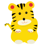 可愛いトラ（PNG 透過済み)