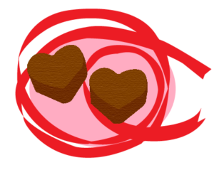 ハート型のチョコレート(PNG)